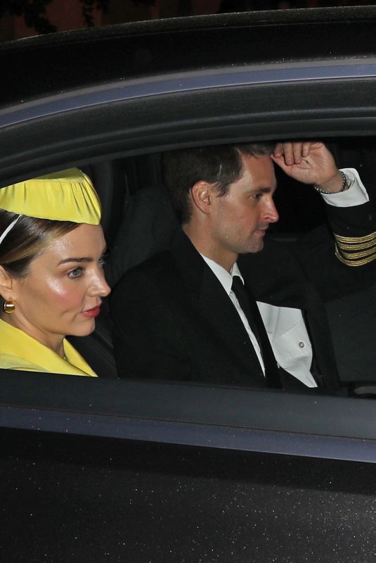 MIRANDA KERR and Evan Spiegel Leaves a Halloween Party in Beverly Hills 10/30/2021