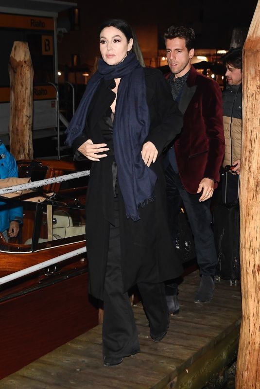 MONICA BELLUCCI and Tom Volf Arrives Letters and Memoirs Premiere in Venice 11/25/2021