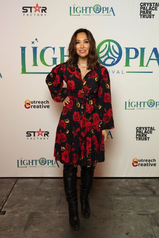MYLEENE KLASS at Night of Lightopia London Lauch at Crystal Palace Park 11/18/2021