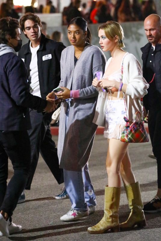 NATALIA BRYANT and IRIS APATOW Arrives at Harry Styles Concert in Los Angeles 11/18/2021