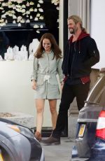 NATALIE PORTMAN and Chris Hemsworth on the Set of Thor: Love and Thunder in Los Angeles 11/01/2021