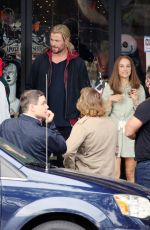 NATALIE PORTMAN and Chris Hemsworth on the Set of Thor: Love and Thunder in Los Angeles 11/01/2021