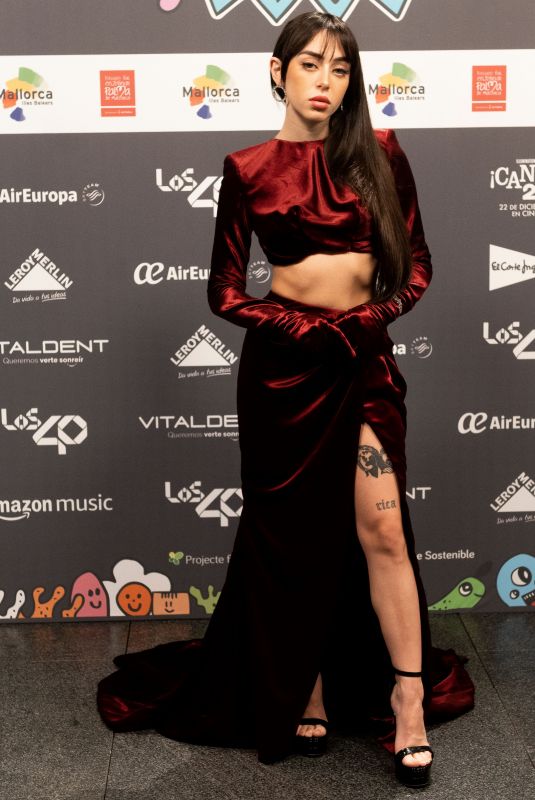 NICKI NICOLE at LOS40 Music Awards in Palma de Mallorca 11/12/2021