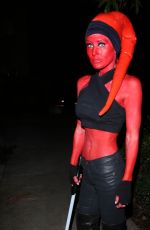 NICKY WHELAN Arrives at a Halloween Party in Hollywood 10/30/2021