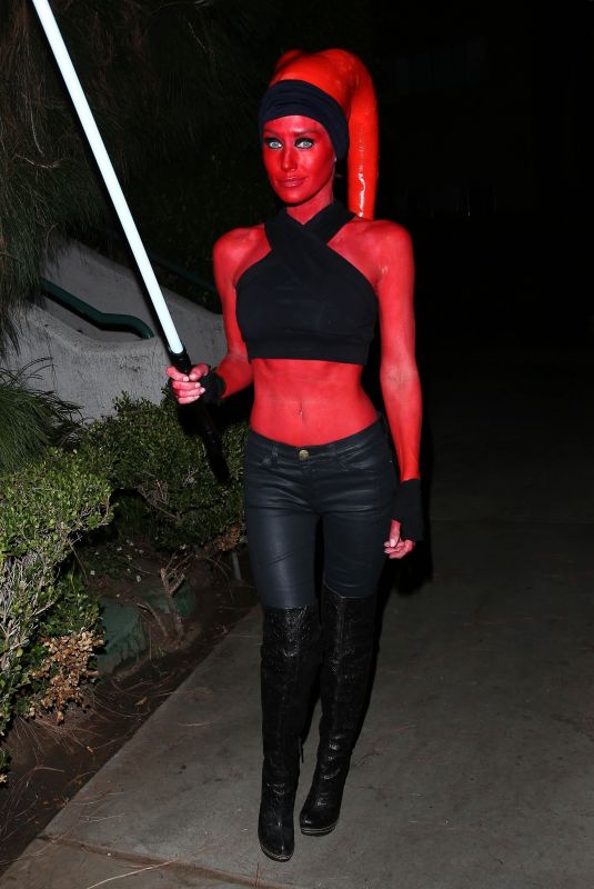 NICKY WHELAN Arrives at a Halloween Party in Hollywood 10/30/2021