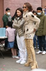 NICOLE ARI PARKER on the Set of And Just Like That in New York 11/03/2021