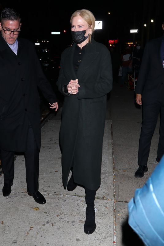 NICOLE KIDMAN Arrives at Q&A for Her Movie Being The Ricardos in New York 11/16/2021