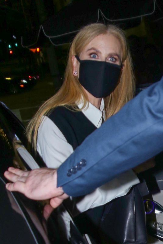 NICOLE KIDMAN Leaves a Q&A Event in Westwood 11/13/2021