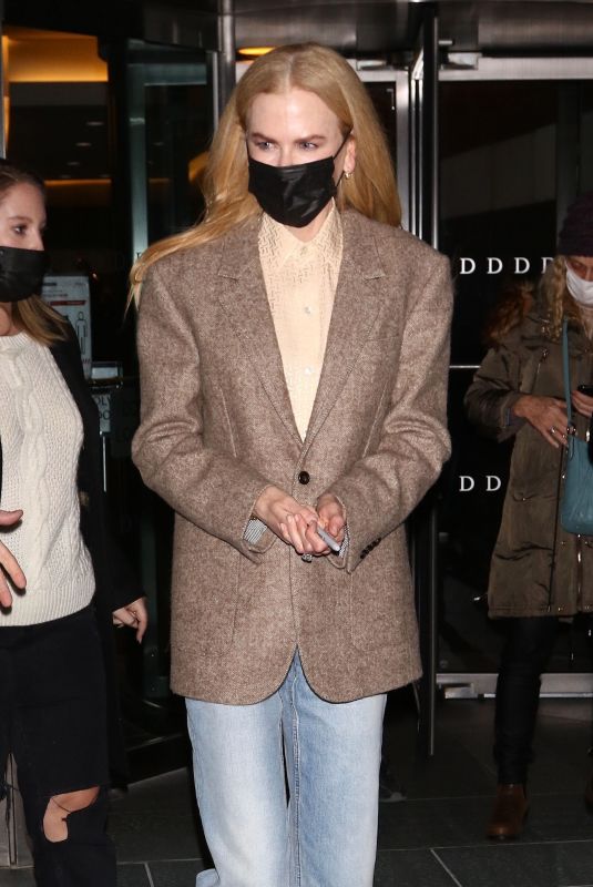 NICOLE KIDMAN Out to Promotes Being the Ricardos in New York 11/17/2021