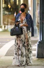 NICOLE MURPHY at a Nail Salon in Beverly Hilly 11/10/2021