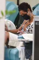 NICOLE MURPHY at a Nail Salon in Beverly Hilly 11/10/2021