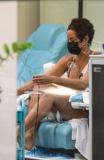 NICOLE MURPHY at a Nail Salon in Beverly Hilly 11/10/2021