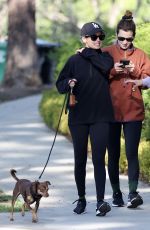NICOLE RICHIE Out with Her Dog in Beverly Hills 11/10/2021