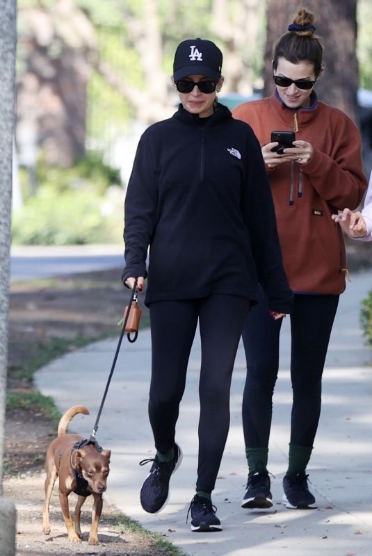 NICOLE RICHIE Out with Her Dog in Beverly Hills 11/10/2021