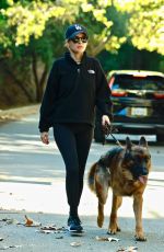 NICOLE RICHIE Out with Her Dog in Los Angeles 11/23/2021