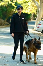 NICOLE RICHIE Out with Her Dog in Los Angeles 11/23/2021