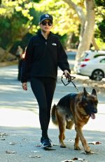 NICOLE RICHIE Out with Her Dog in Los Angeles 11/23/2021