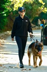 NICOLE RICHIE Out with Her Dog in Los Angeles 11/23/2021