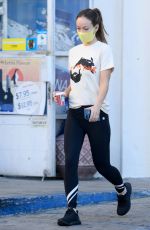 OLIVIA WILDE at a Starbucks in Los Angeles 11/16/2021