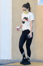 OLIVIA WILDE at a Starbucks in Los Angeles 11/16/2021