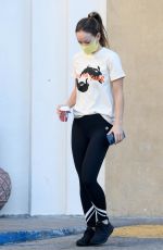 OLIVIA WILDE at a Starbucks in Los Angeles 11/16/2021