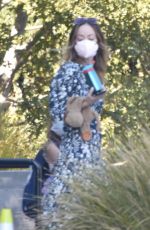 OLIVIA WILDE in a Floral Dress Out in Los Angeles 11/15/22021
