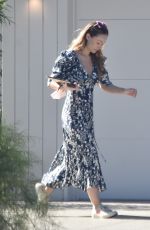 OLIVIA WILDE in a Floral Dress Out in Los Angeles 11/15/22021