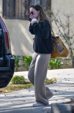 OLIVIA WILDE Leaves Her Home in Los Angeles 11/17/2021