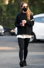 OLIVIA WILDE Out for Coffee in Los Angeles 11/05/2021