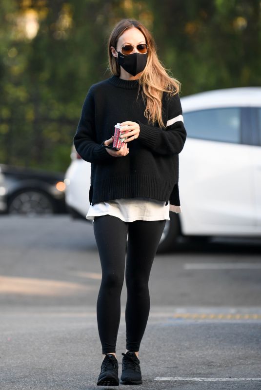 OLIVIA WILDE Out for Coffee in Los Angeles 11/05/2021