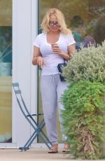 PAMELA ANDERSON Out for Coffee in Malibu 11/09/2021