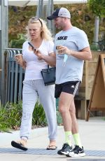 PAMELA ANDERSON Out for Coffee in Malibu 11/09/2021