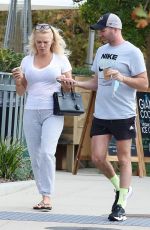 PAMELA ANDERSON Out for Coffee in Malibu 11/09/2021