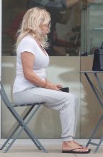 PAMELA ANDERSON Out for Coffee in Malibu 11/09/2021