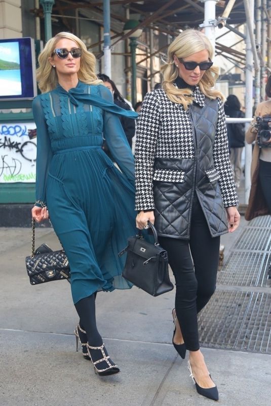 PARIS and NICKY HILTON Out in New York 11/03/2021