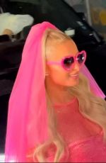 PARIS HILTON and Carter Reum Arrives at Their Wedding Celebrations at Santa Monica Pier 11/12/2021