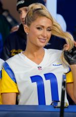 PARIS HILTON at Los Angeles Rams vs Tennessee Titans Game at SoFi Stadium in Inglewood 11/07/2021