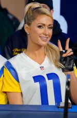 PARIS HILTON at Los Angeles Rams vs Tennessee Titans Game at SoFi Stadium in Inglewood 11/07/2021