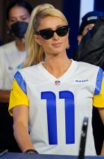PARIS HILTON at Los Angeles Rams vs Tennessee Titans Game at SoFi Stadium in Inglewood 11/07/2021