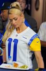 PARIS HILTON at Los Angeles Rams vs Tennessee Titans Game at SoFi Stadium in Inglewood 11/07/2021