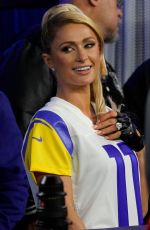 PARIS HILTON at Los Angeles Rams vs Tennessee Titans Game at SoFi Stadium in Inglewood 11/07/2021