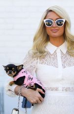 PARIS HILTON Out to Trying Her Wedding Dress in Hollywood 11/05/2021