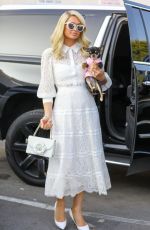 PARIS HILTON Out to Trying Her Wedding Dress in Hollywood 11/05/2021