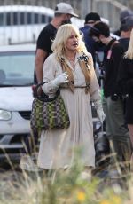 PATRICIA ARUQETTE on the Set of High Desert in Santa Clarita 11/15/2021