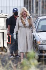 PATRICIA ARUQETTE on the Set of High Desert in Santa Clarita 11/15/2021