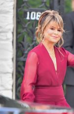 PAULA ABDUL Arrives at Paris Hilton and Carter Reum