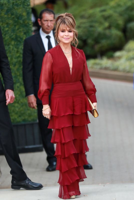 PAULA ABDUL Arrives at Paris Hilton and Carter Reum