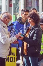 PENELOPE CRUZ on the Set of On the Fringe in Madrid 11/22/2021