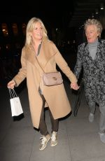 PENNY LANCASTER and Rod Stewart Arrives at The One Show in London 11/16/2021