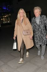 PENNY LANCASTER and Rod Stewart Arrives at The One Show in London 11/16/2021